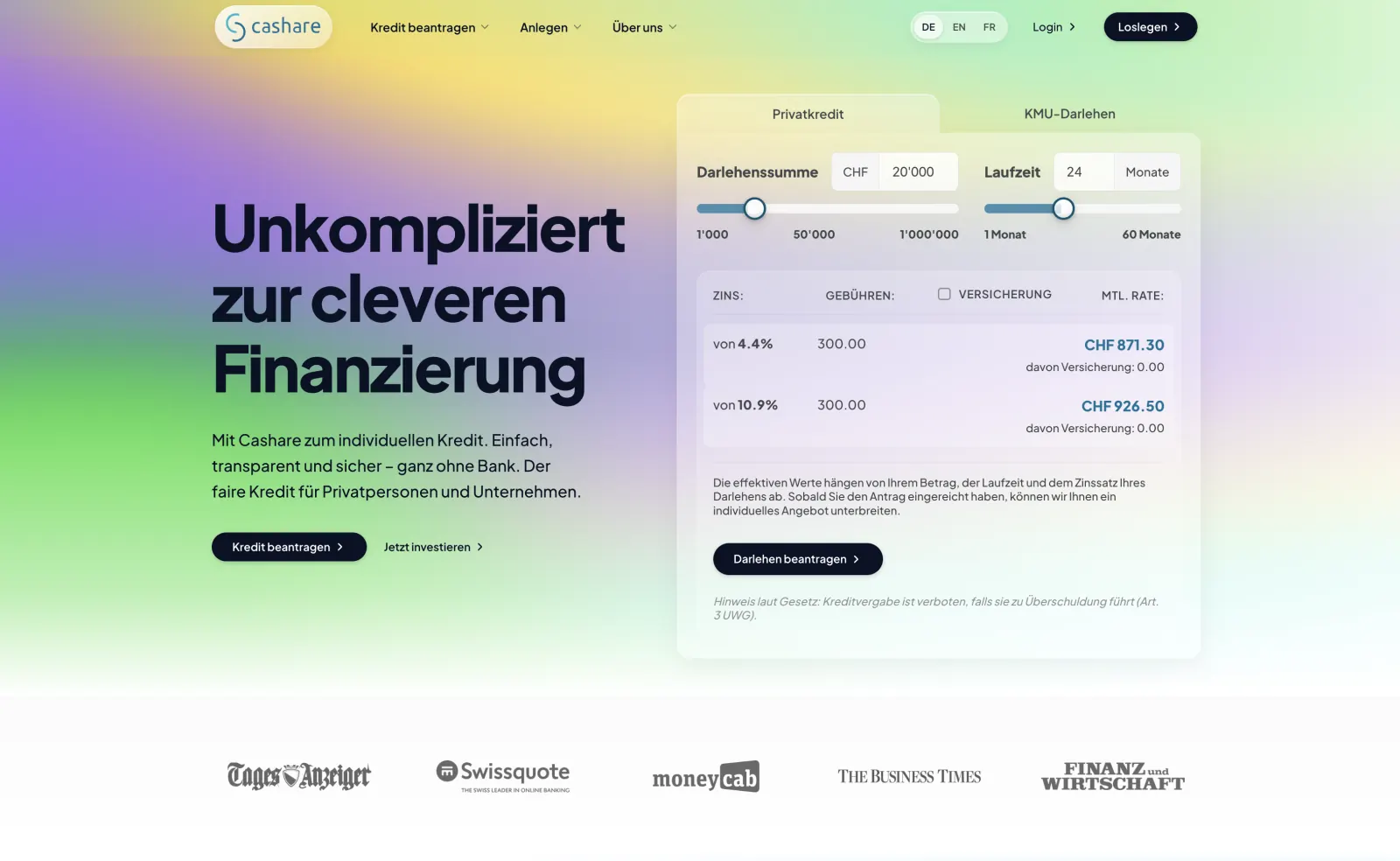 Cashare Screenshot