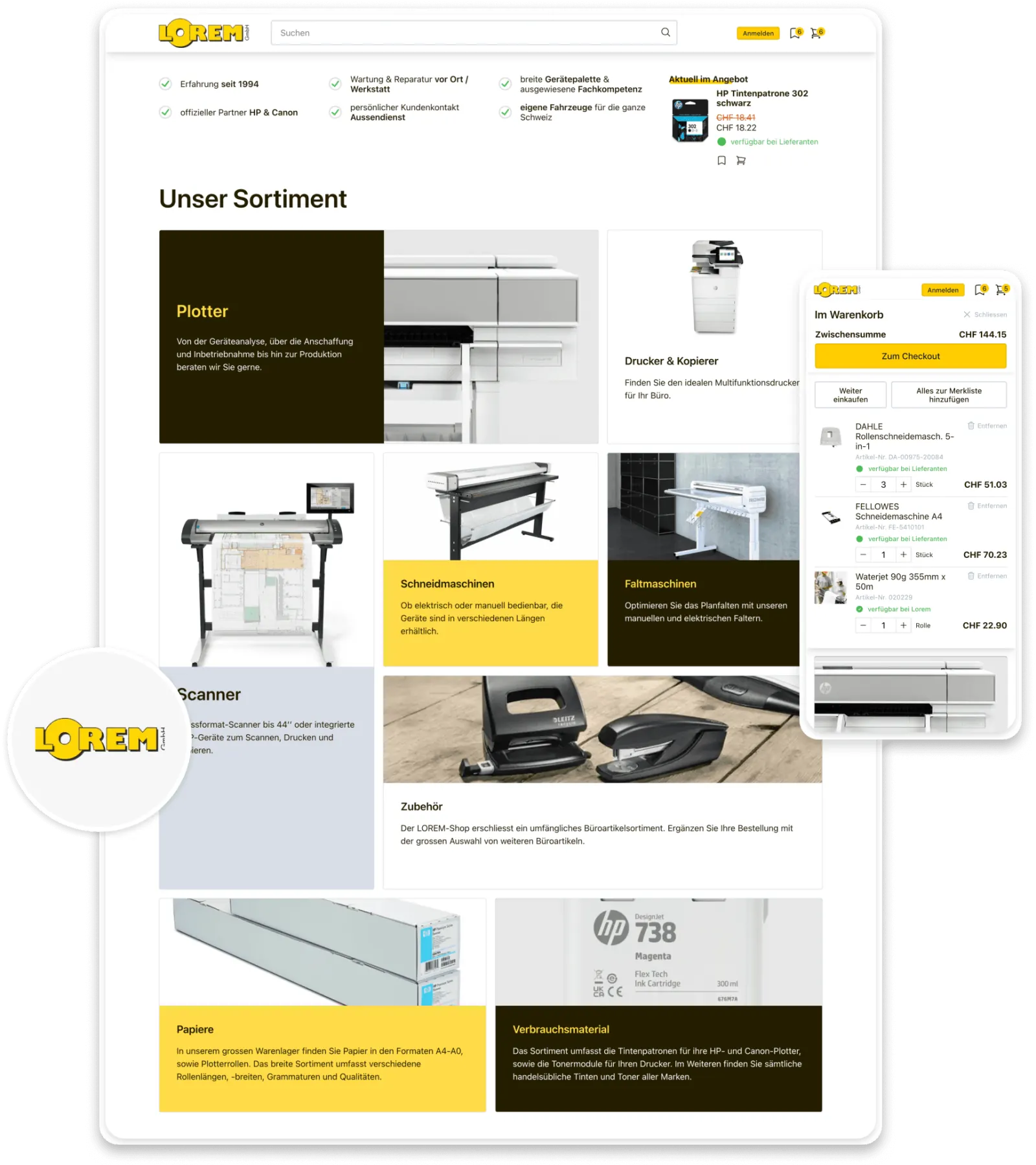 Lorem GmbH B2B Portal