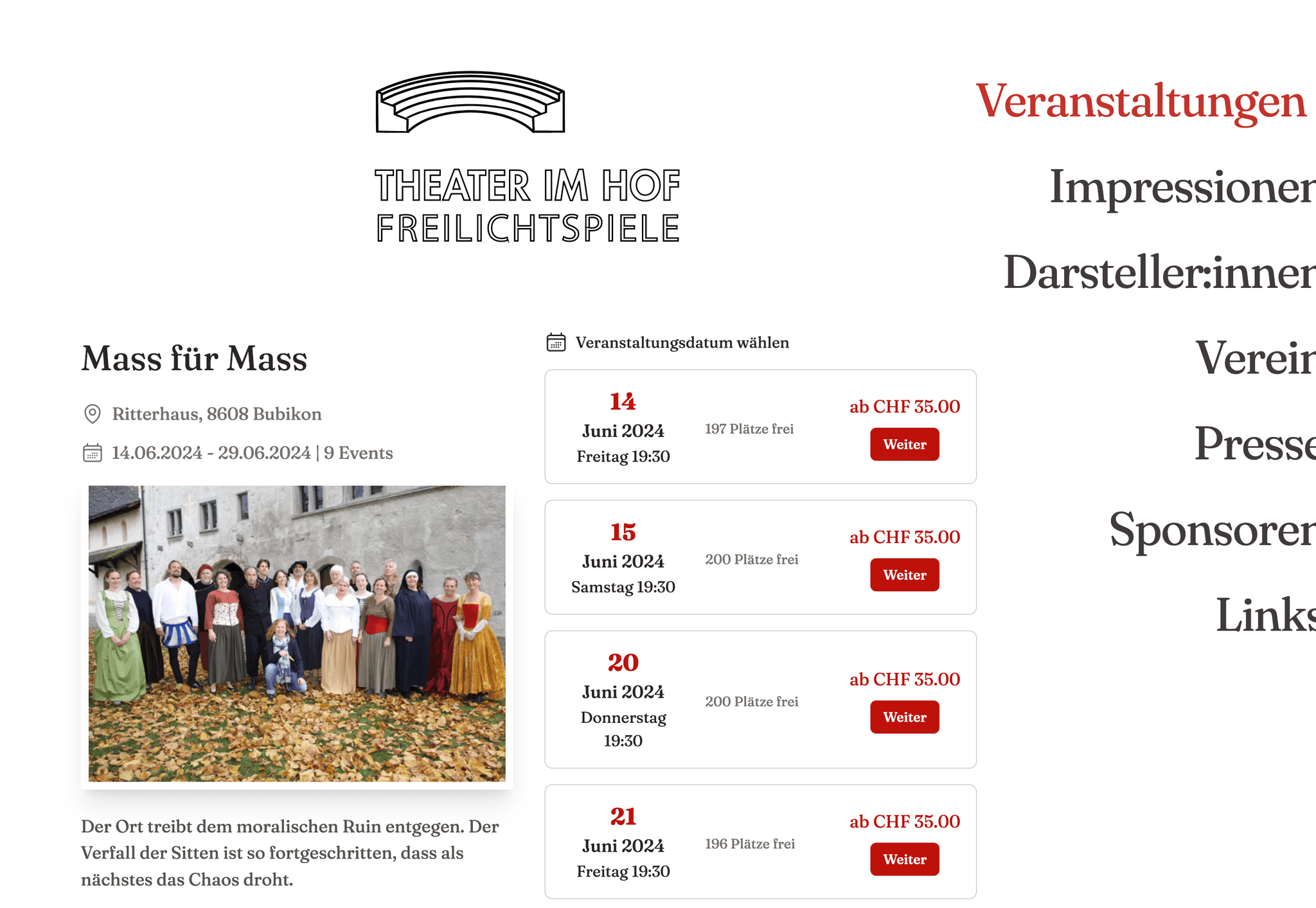 Theater im Hof Screenshot